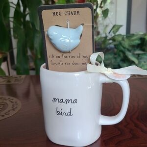 Rae Dunn Mama Bird Mug Bird Charm